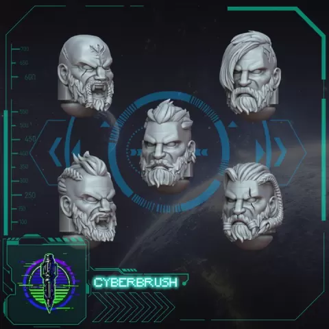 Space Vikings head set 3 by Cyberbrush