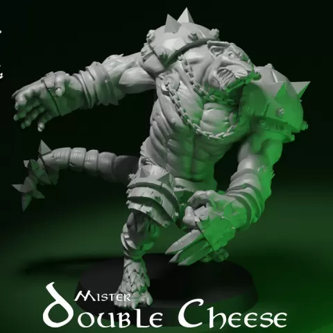 Mister Double Cheese - RAT OGRE FANTASY FOOTBALL by Galladur's 3D printed models