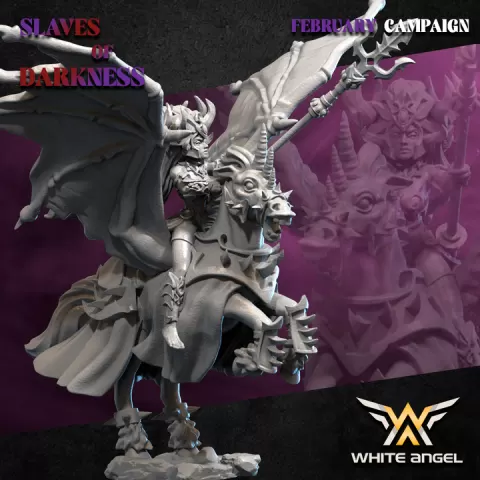 DARK MOTHER PEGASUS - SLAVES OF DARKNESS (FEBRUARY 2025 CAMPAIGN) (ELF FROM DARK ELVES) by WHITE ANGEL GAMES, S.L.