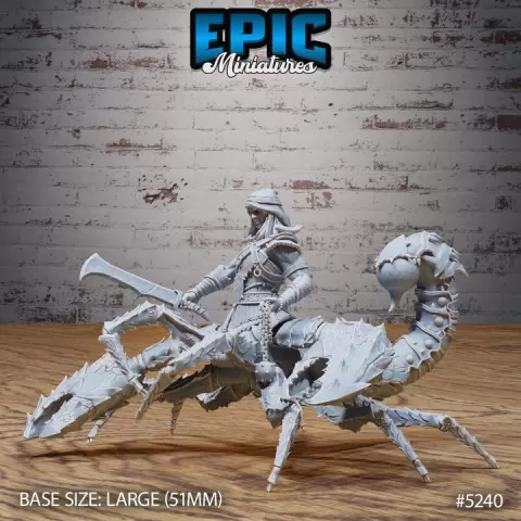 Scorpion Centaur Warrior / Sand Arachnid Hybrid / Male Poison Humanoid / Desert Creature / Dune Beast / Eastern Monster by Epic-Miniatures