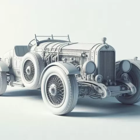 Roofless Jeep Car | Realistic 3D Vehicle Model | Offroad Transport Scene | Movie-Style 3D Print Object