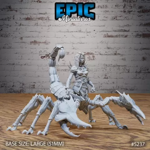 Scorpion Centaur Lady / Sand Arachnid Hybrid / Female Poison Humanoid / Desert Creature / Dune Beast / Eastern Monster by Epic-Miniatures