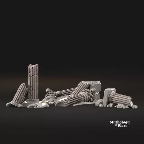 Variety of Greek Ruins | Scenery | Mythology at Wars by Davale Games ©