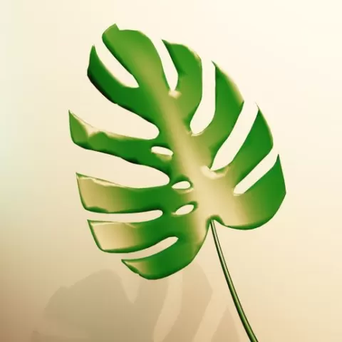 Decorative Monstera leaf - 3D printable model