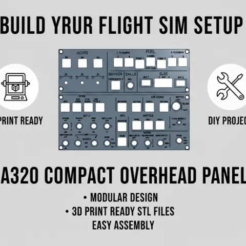 Compact A320 Overhead Panel