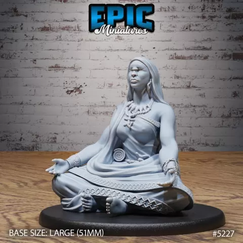 Cyclope Mage Meditation / One Eyed Magician / Oriental Desert Wizard / Eastern Elemental Warrior / Arabic Sorcerer / Dune Djinn by Epic-Miniatures