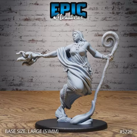 Cyclope Mage Magic / One Eyed Magician / Oriental Desert Wizard / Eastern Elemental Warrior / Arabic Sorcerer / Dune Djinn by Epic-Miniatures