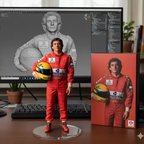 Ayrton Senna: The F1 Legend and the Brazilian Spirit in 3D!