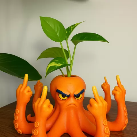 Angry Octopus Planter