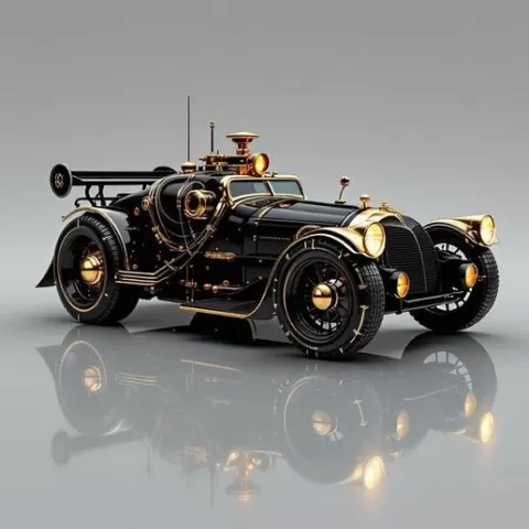 Imperial Steampunk Roadmaster – 3D Printable OBJ Model