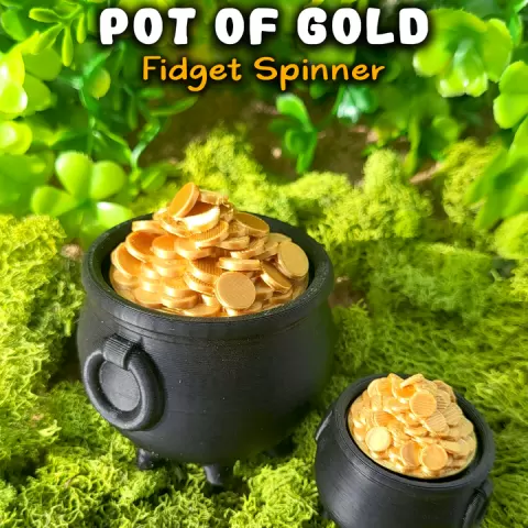 Pot O' Gold Fidget Spinner by Cinderwing3D