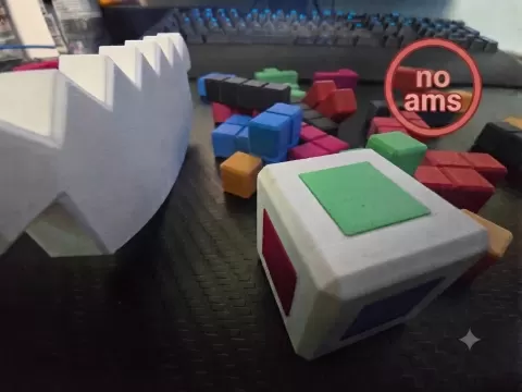 Tetris-Cube-Puzzle NO AMS kompakt für reise
