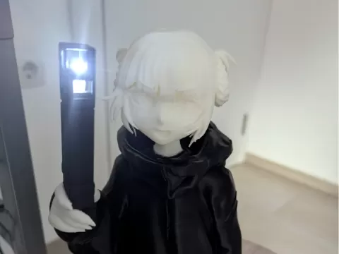 Nazuna with Minecraft Torch
