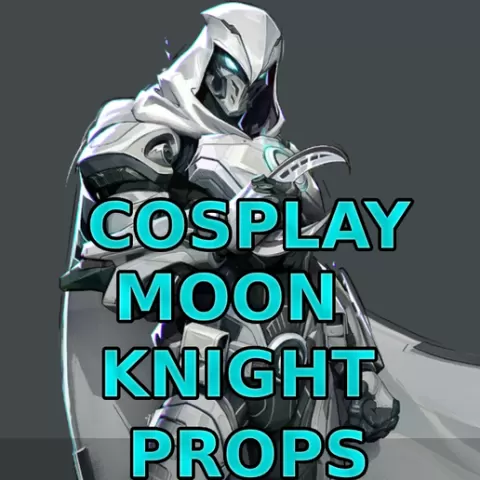 Cosplay Moon Knight, Marc Spector Steven Grant, JAke Lockley Default Costume Marvel Rivals Full armor and weapons Cosplay Kit , kitbash all in one