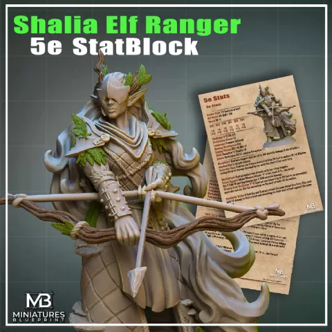 PDF - Shalia Blind Version by Miniatures Blueprint