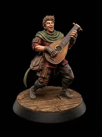 FREE NPC Bard Fantasy Miniatures 32mm STL for TTRPG