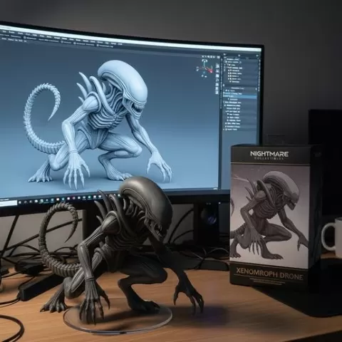 Xenomorph Inspired Statue