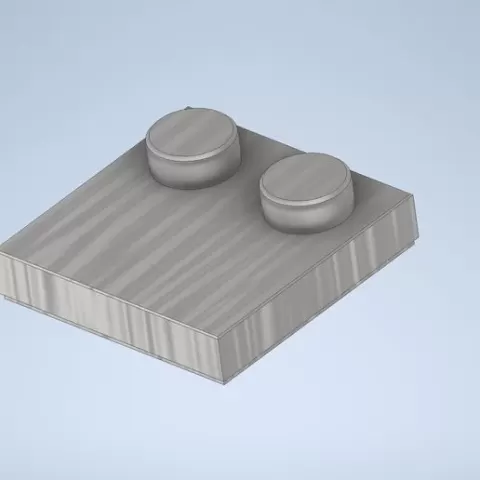 Tile 2x2 with 2 studs