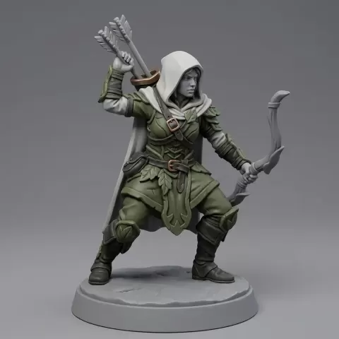 Iris and Orin - Twin Arrow Skirmisher STL - Wildwood Women Rangers