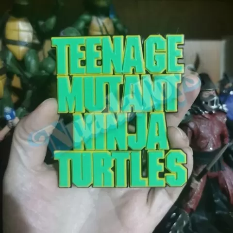 TMNT 1990 Logo Display/Sign (Multicolor)