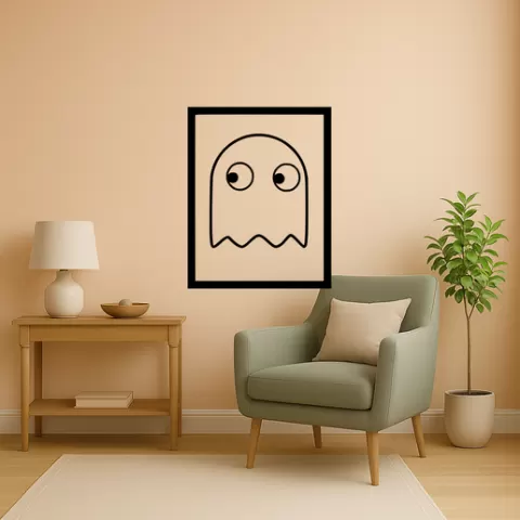 Pac-Man Pinky Wall Art Framed
