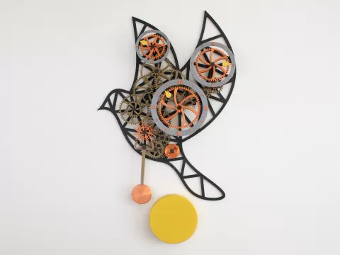 Mechanical wall clock