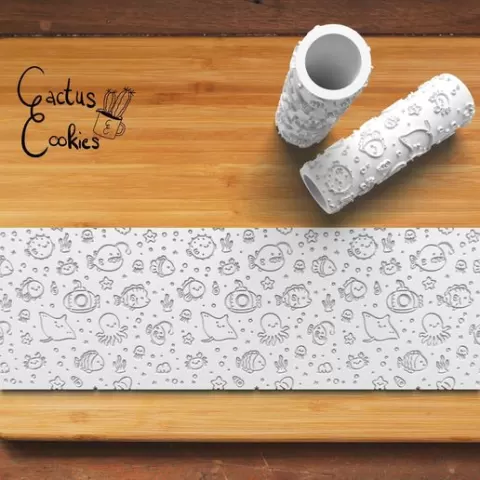 Ocean pattern textured roller 1163_7
