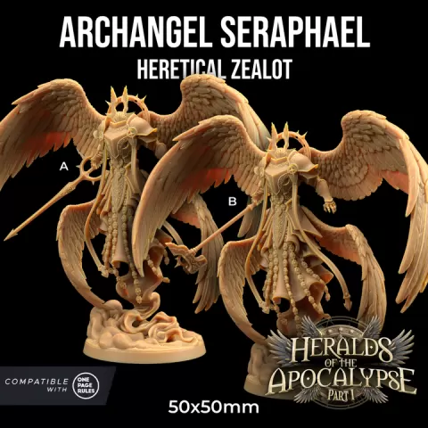 Archangel Seraphael, Heretical Zealot | PRESUPPORTED | Heralds of The Apocalypse Pt. 1 by The Dragon Trappers Lodge