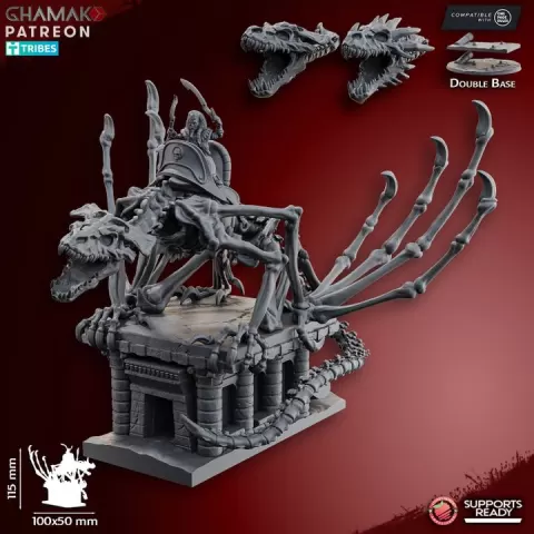 God-king on dragon by Ghamak