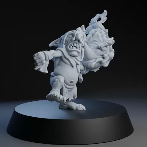 Fantasy football Fungus Runt Flinger 1 – SUPPORTED by BruteFun Miniatures