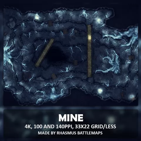 Mine Map by Rhasmus Battlemaps