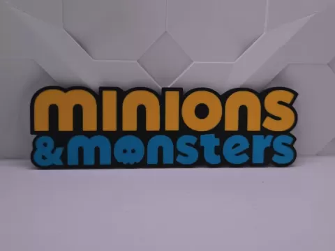 Minions & Monster Film Logo/Sign