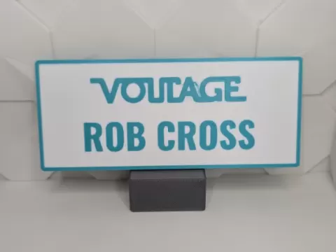 Rob Cross "The Voltage" Dart Logo/Sign