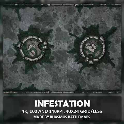 Infestation Map by Rhasmus Battlemaps