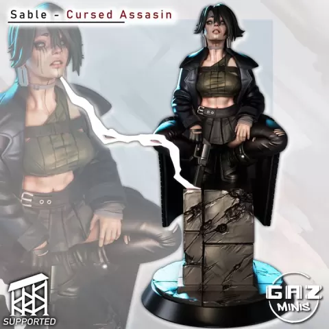 Sable - Cursed Assassin by Gaz Minis
