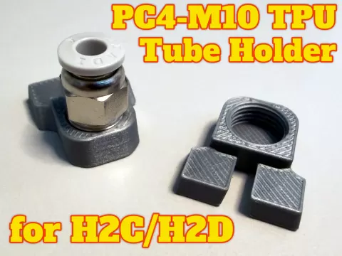 Centered PC4-M10 TPU PTFE Tube Holder for H2C