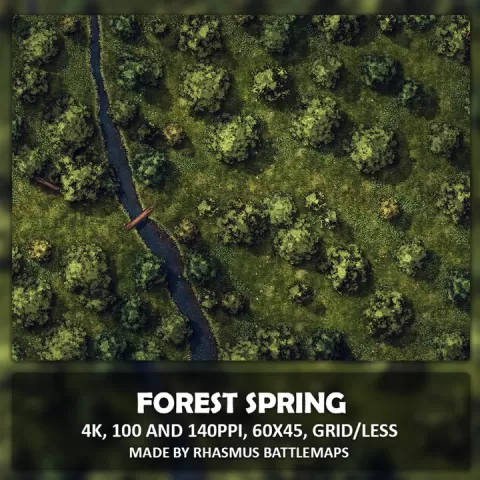 Forest Spring by Rhasmus Battlemaps