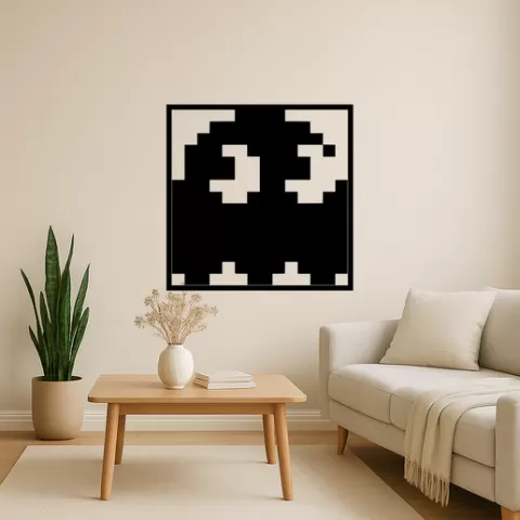 Pac-Man Pinky Wall Art Framed