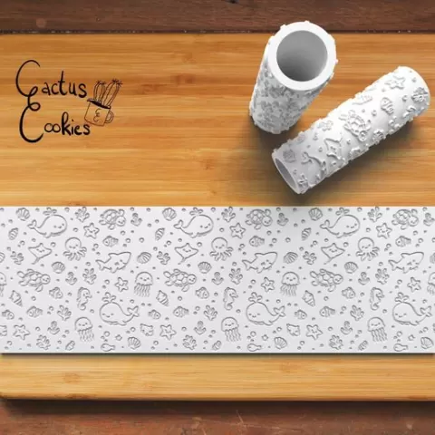 Ocean pattern textured roller 1163_3