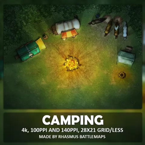 Camping Map by Rhasmus Battlemaps