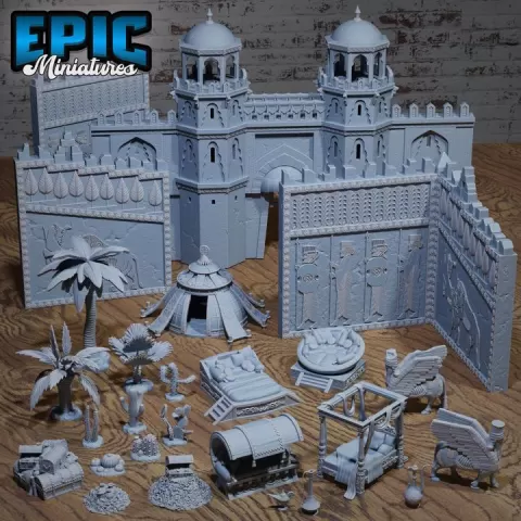 Oriental Scatter / Desert Decoration Items / Egyptian Dungeon Equipment / Sand Area Theme / Dune Encounter by Epic-Miniatures