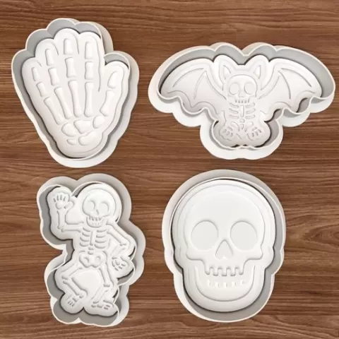 Skeleton Cookie Cutter Set