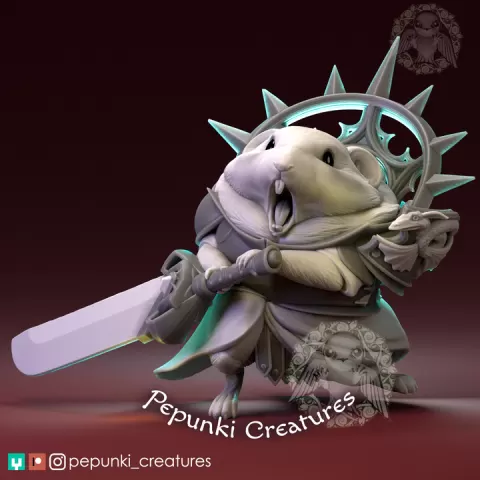Pika Cleric Warrior by Pepunki Creatures