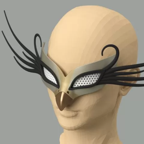 Hazbin Hotel Speaker of God Bird Mask. TV series, cartoon, props, cosplay