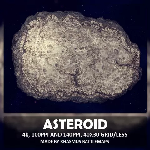Asteroid Map by Rhasmus Battlemaps