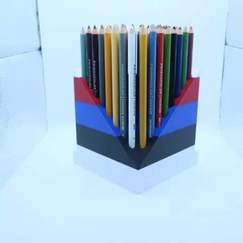 Modular Colored Pencil Holder System