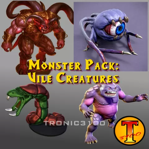 D&D Monster pack: Vile Creatures