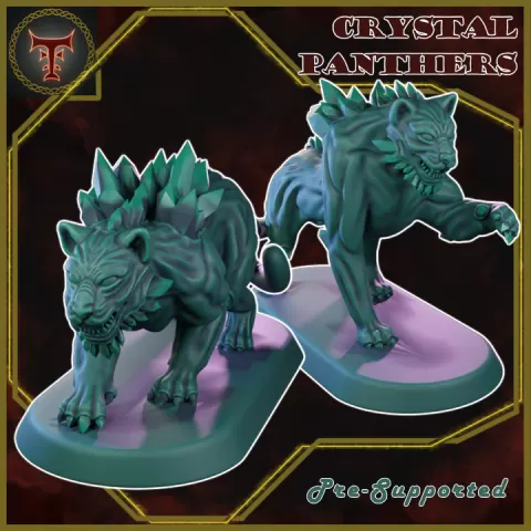 Crystal Panthers by Tarius Trinkets