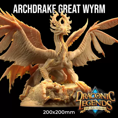Archdrake Great Wyrm | Draconic Legends: The Archdrake | Campaign by The Dragon Trappers Lodge