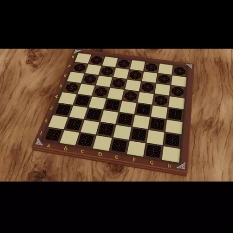 3D printable Celtic and Egyptian Chessboards